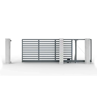 Откатные ворота ALUTECH Prestige 4000×2000 RAL 7016 серый антрацит